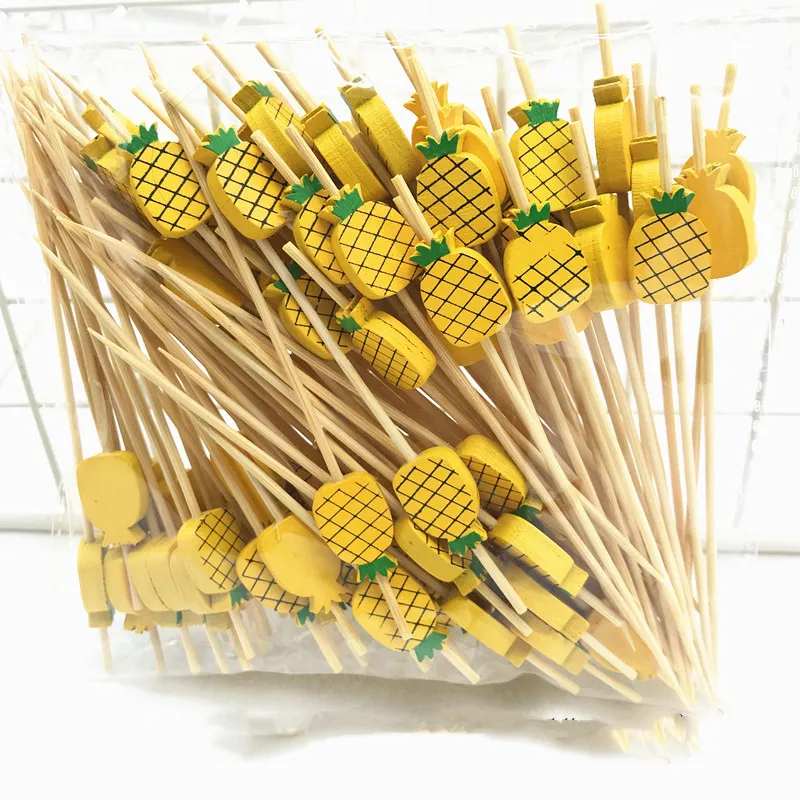 100 шт. одноразовые фруктовые вилки вечерние принадлежности для свадебного бара