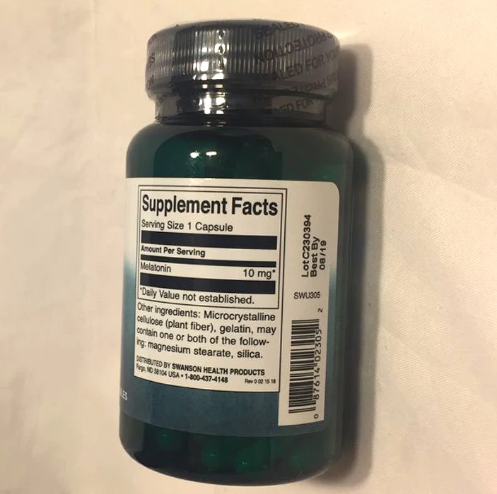 

Swanson Triple Strength Melatonin 10 Mg 60 Pcs