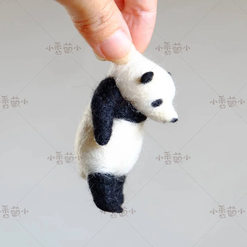 

Unfinished DIY Wool Felt Poked Pick Up Panda Cat Sea Lion Animal Dolls Handmade Craft Creative Gift Toy Material Package Set