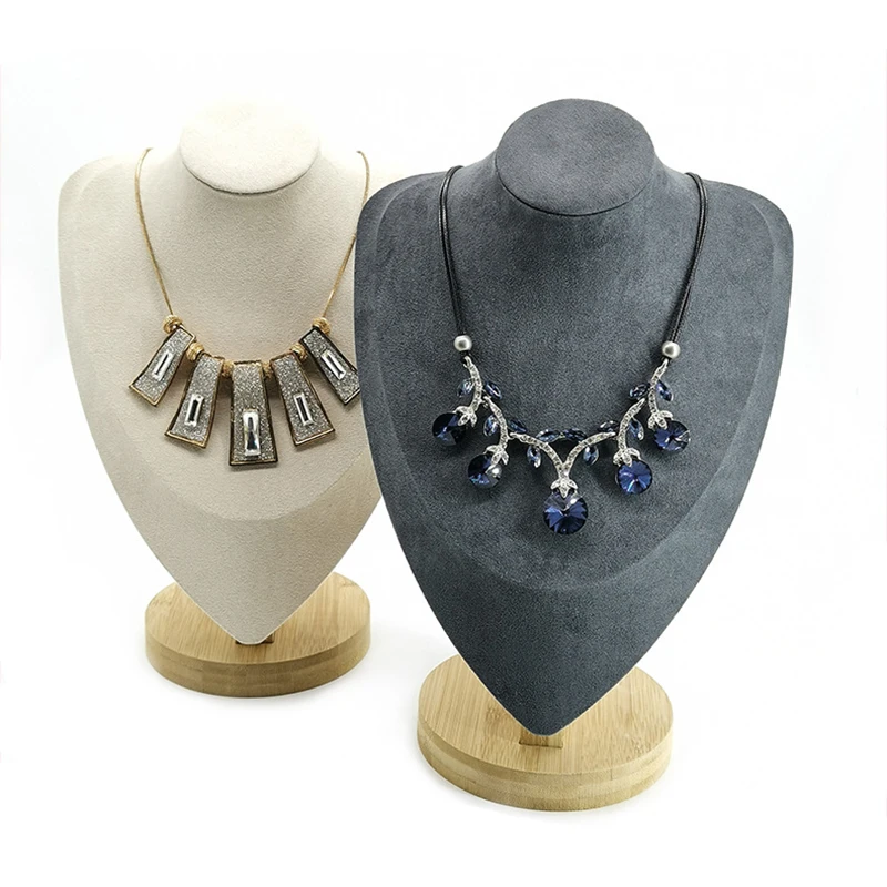 Бамбуковая подвеска витрина для ожерелья держатель ювелирных изделий манекен