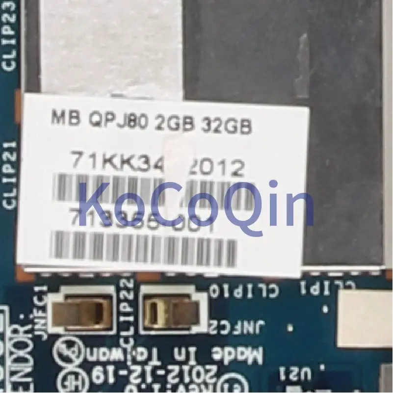 Для HP ElitePad 900 G1 планшет ноутбук материнская плата 713355-001 713355-601 QPJ80 LA-8781P для