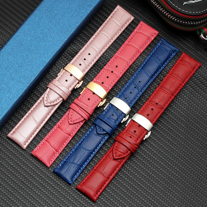 

12mm 16mm 18mm 20mm Genuine Leather Watch Accessories Band For Casio Women Smart Watch Strap Bracelet Soft Correa Wristband belt