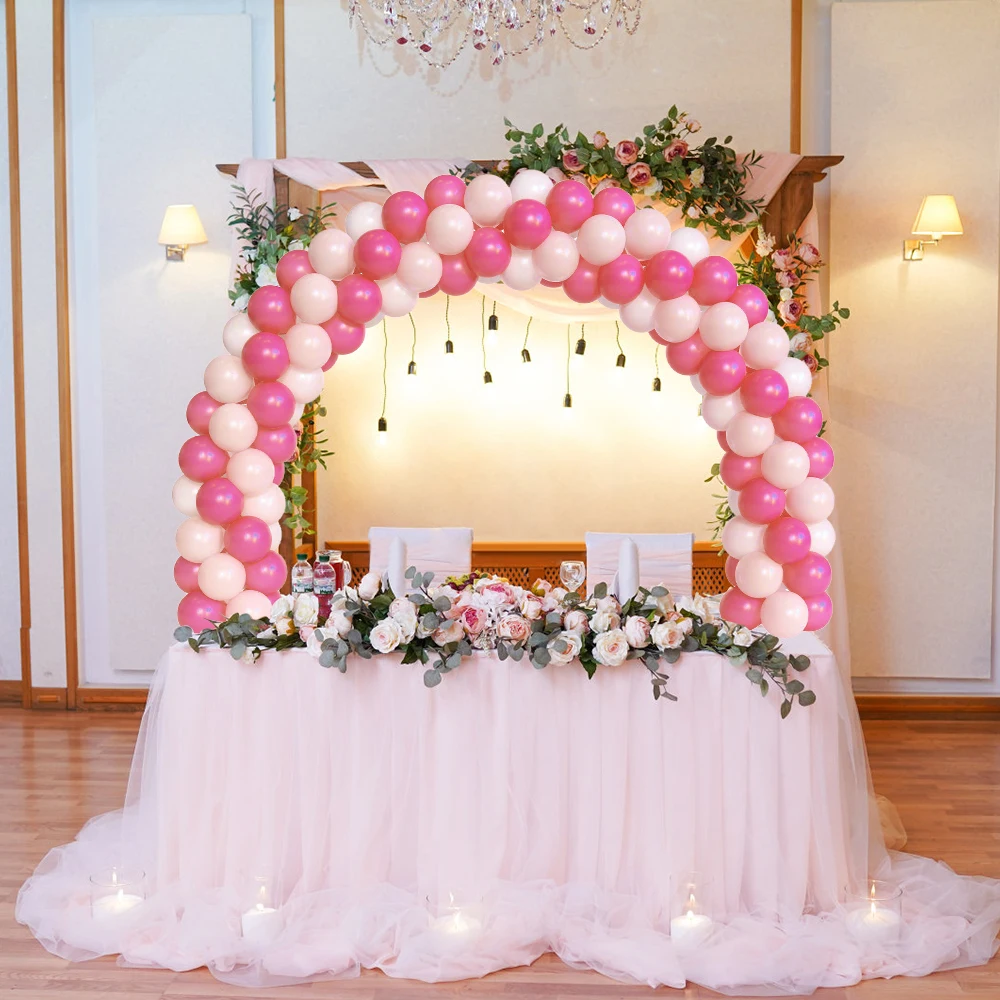 

Adjustable Table Balloon Arch Kit Table Balloon Arch Stand Balloon Column Base Frame Kit for Birthday Baby Shower Wedding Party
