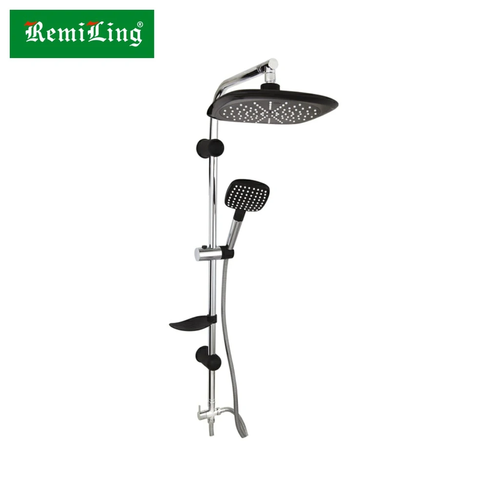 Комплект для душа Aquarius 4 предмета черный|Душевая система| |