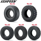 Резиновые шины AXSPEED 2 шт. с поролоновыми вставками для 114 Tamiya, тракторный грузовик, радиоуправляемые шины для гусеничных машин, детали для обновления