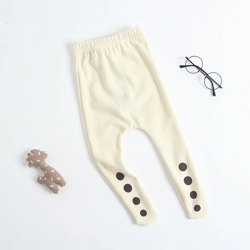 Зимние Колготки для маленьких девочек штаны младенцев флисовые теплые длинные