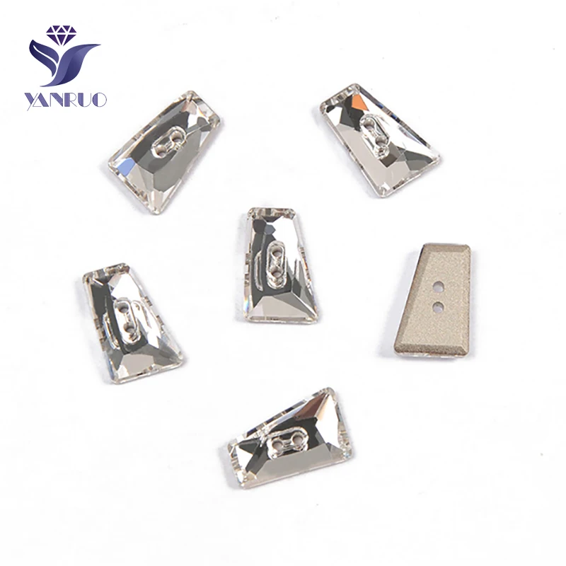 Yanruo 3052 10x17 мм кристально чистая трапециевидная диван Ремесло Швейные Стразы