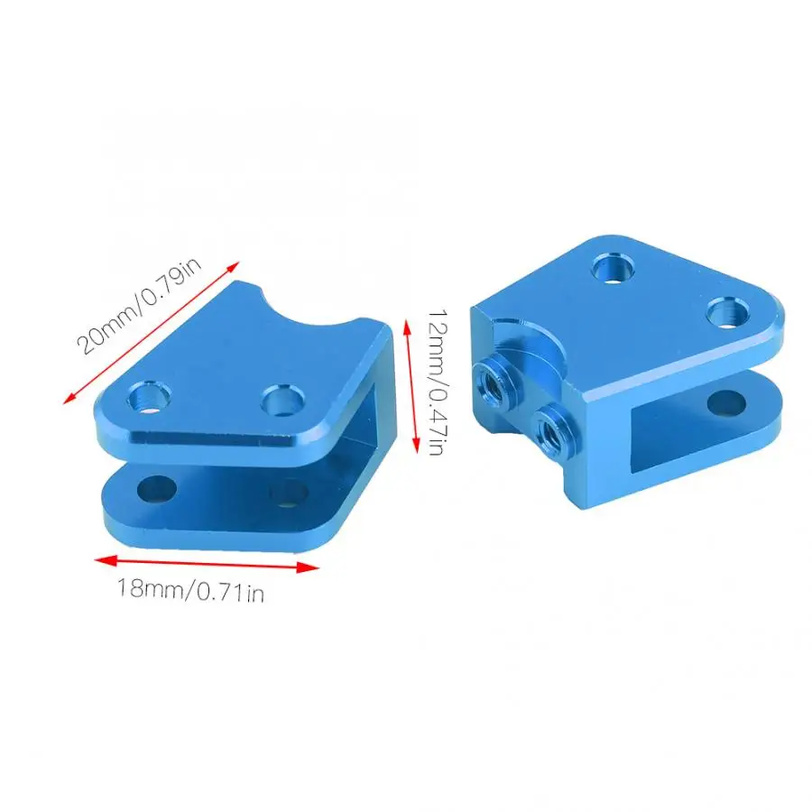 2шт Алюминиевый сплав тяговое сиденье для стержня с 4 шт. Винты/гайки RC