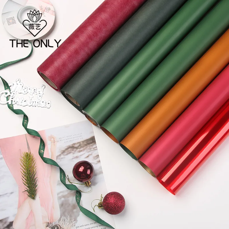 

10pcs/bag Christmas Decor Wrapping Paper Flower Gift Wrapping PaperSupplies Waterproof Kraft Paper Office School Supplies