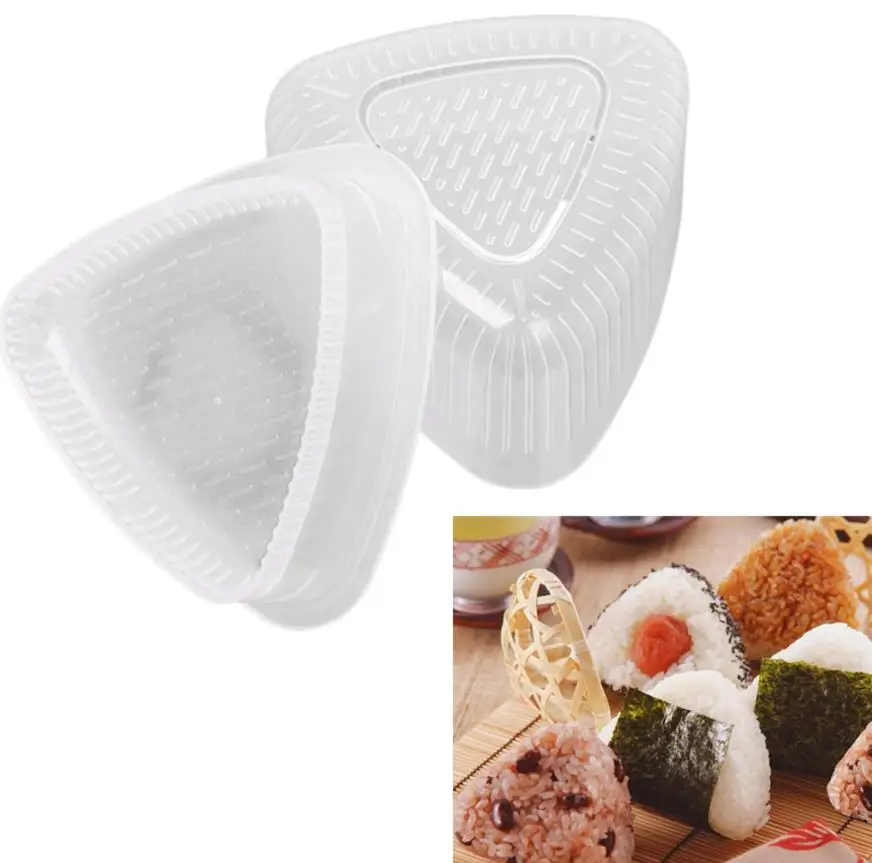

4PCS/Set DIY Sushi Mold Onigiri Rice Ball Food Press Triangular Sushi Maker Mold Sushi Kit Japanese Kitchen Bento Accessories