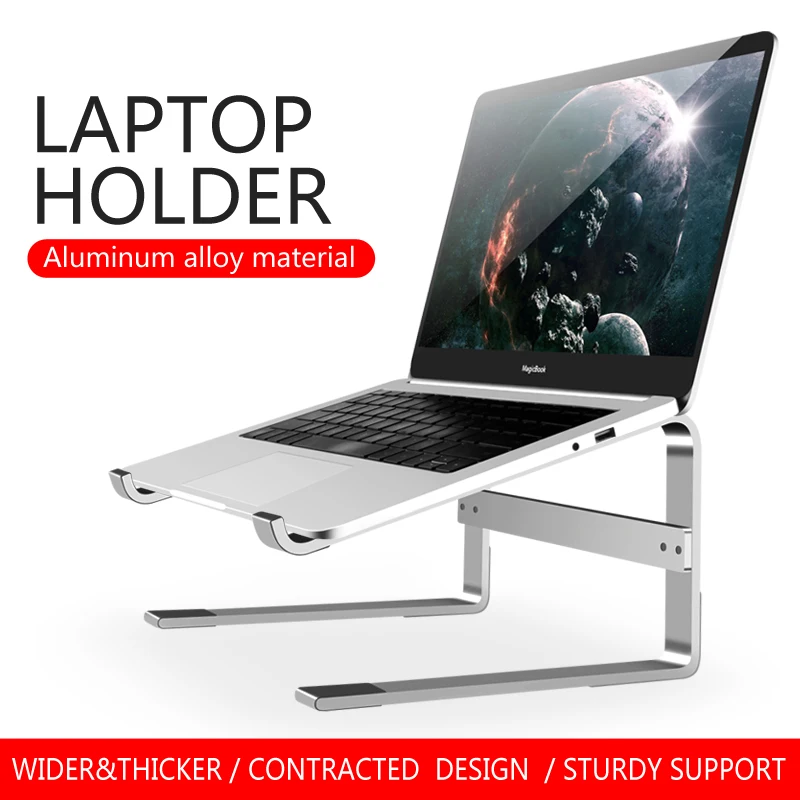 Алюминиевая Подставка для ноутбука подставка держатель Macbook Air iPad Pro Dell HP Lenovo Xiaomi