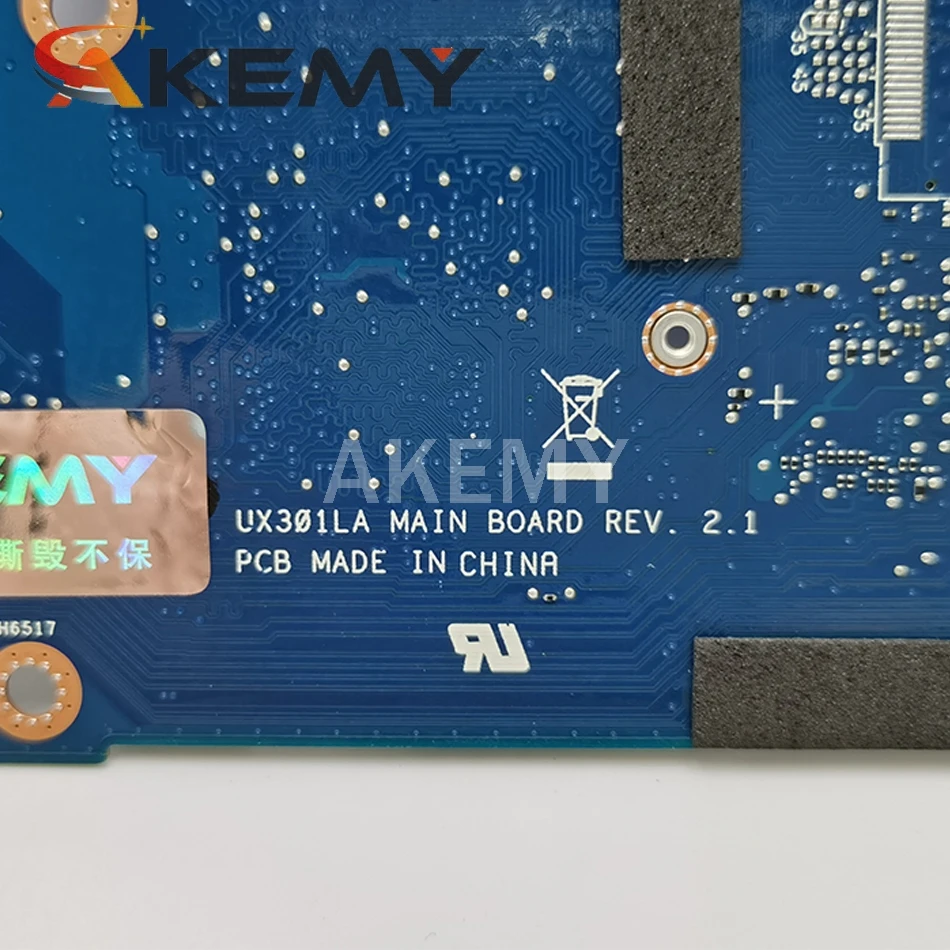 UX301LA материнская плата 8G i7 4500U для Asus UX301LAA UX301L UX301 ноутбука плата|asus rev|motherboard with cpu
