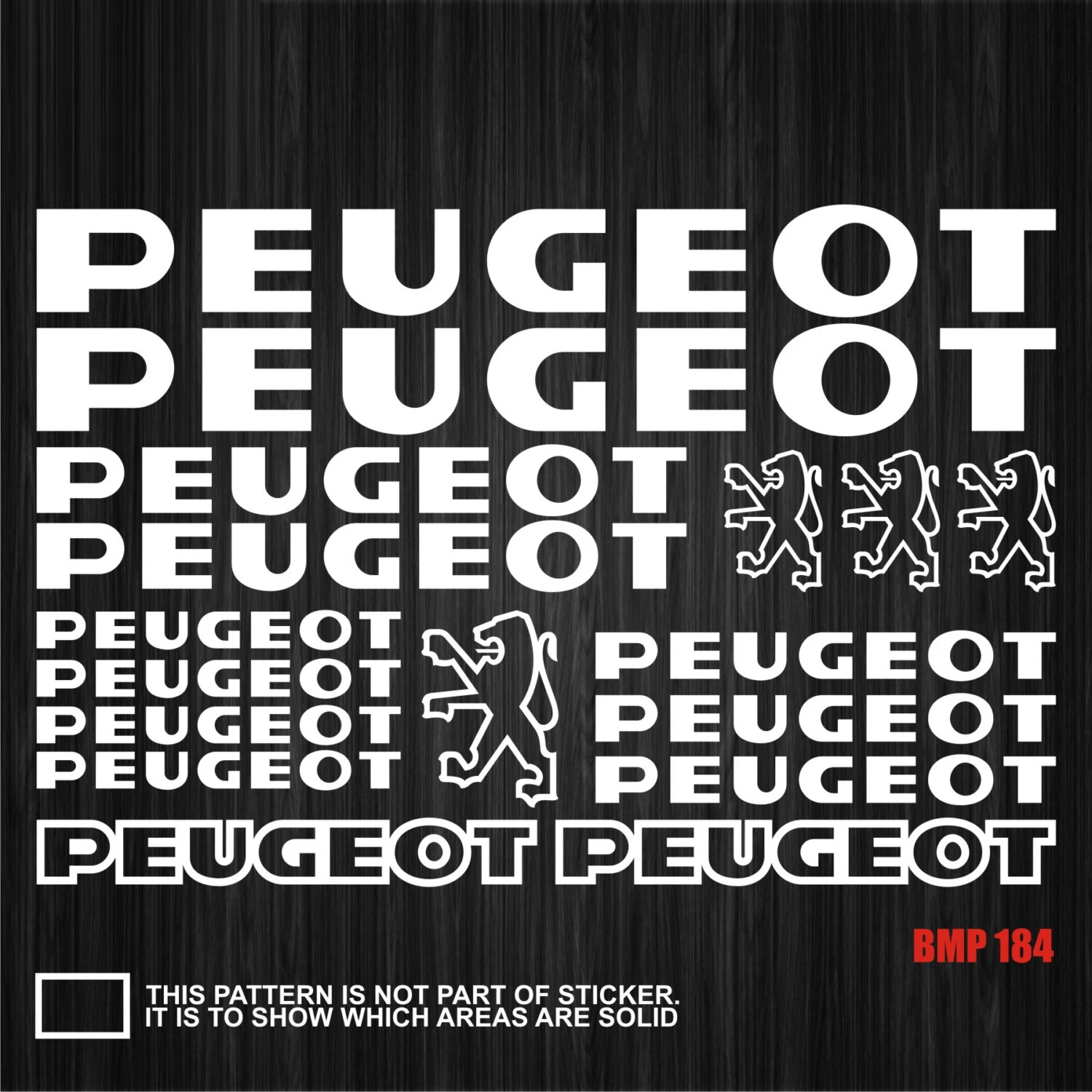 Road Bike Mountain Bike MTB Bicycle Frame Stickers Track Bike TT Bike Fat Bike Decal Reflective Stickers for PEUGEOT-stickers