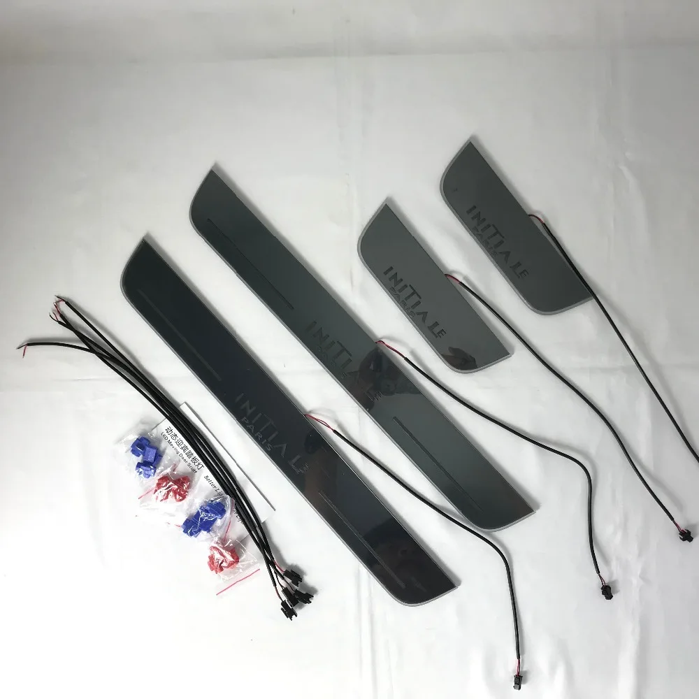 

Express delivery led door sill plate strip welcome light threshold guard protectors for renault clio Talisman Kangoo