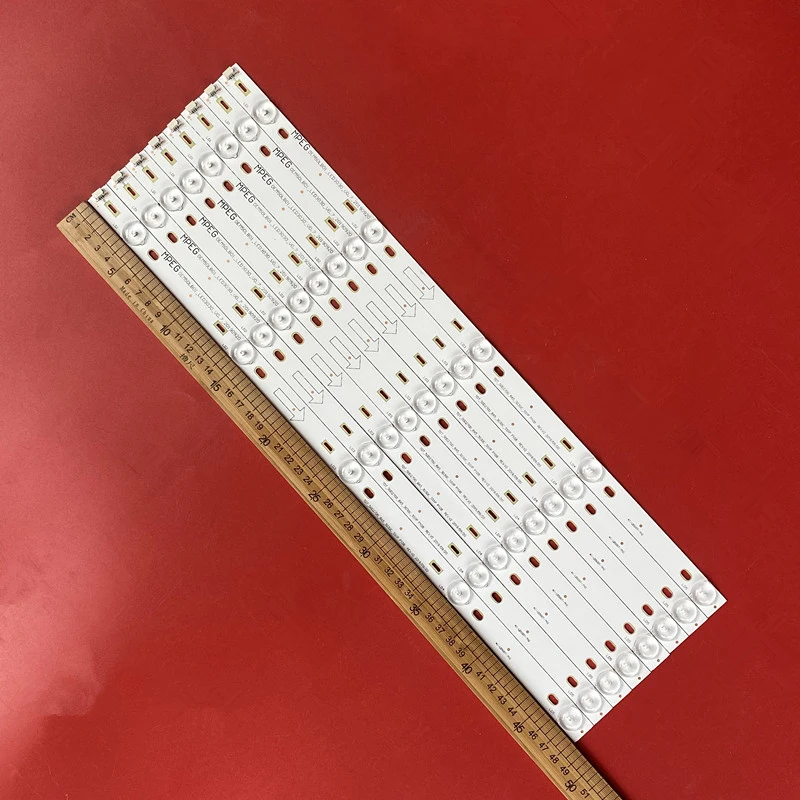 8PCS LED Backlight strip lamp For TCL L50F3800A led 4C-LB500T-YH2 TOT-50D2700-8X5-3030C-5S1P | Лампы и освещение