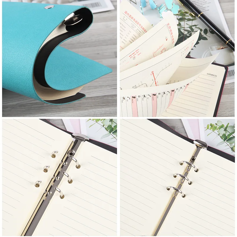

Creative Stationery A5 Notebook Soft Cover Simple 6-hole Loose-leaf Business Notebook Office Accessories