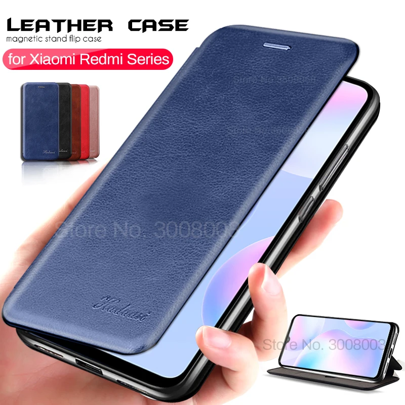 кожаный флип чехол redmy 9 a c для redmi note 9a 9c 9s