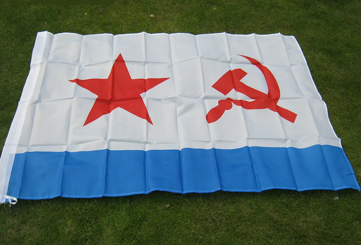 Бесплатная доставка флаг советского флота 90x150 см Россия русская армия военный