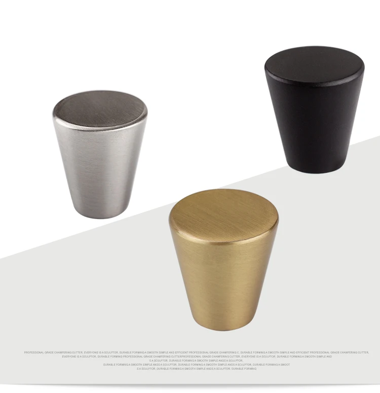 Современный стиль конусной формы твердый цинковый сплав кисти никель медь