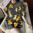 Женская футболка с 3D-принтом, летняя футболка в стиле Харадзюку с изображением короля льва, топы, женская одежда, одежда в стиле панк, 2021
