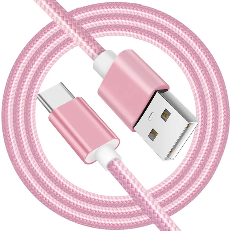 USB-кабель в нейлоновой оплетке для зарядки и передачи данных Huawei Mate 10 20 30 Pro Honor 8 9 V20