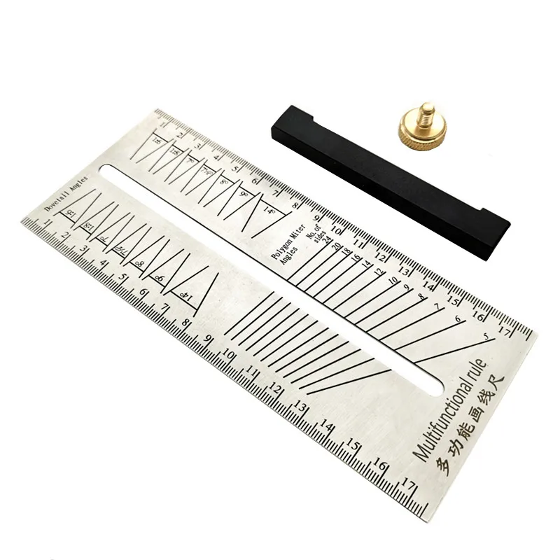 Деревообрабатывающий наконечник угловая линейка из нержавеющей стали ласточкин