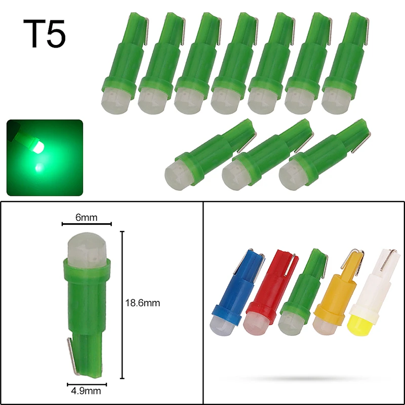 1000x T5 LED 12516 W1.2W приборной панели автомобиля датчик инструмент керамический авто