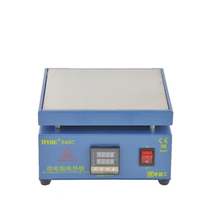 uyue946c electronic hot plate preheat lcd digital display preheating station for pcb smd heating phone lcd touch screen separate free global shipping