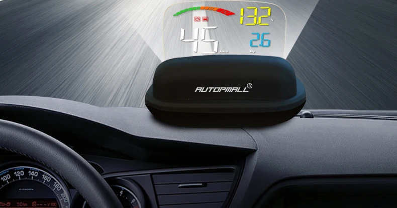 Head-Up Display OBD II GPS Speedometer Alarm Function Practical 2 In 1 HD C800 On-board Computer Speed Projector Car HUD