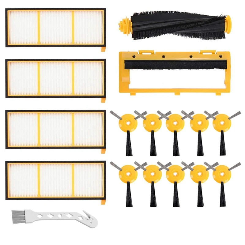 

17 Pack Replacement Filter Vacuum Cleaner Vacuum for Shark Ion Robot Rv700, Rv720, Rv750 Filter Brush Kit