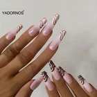 24 шт., накладки на гвозди для маникюра