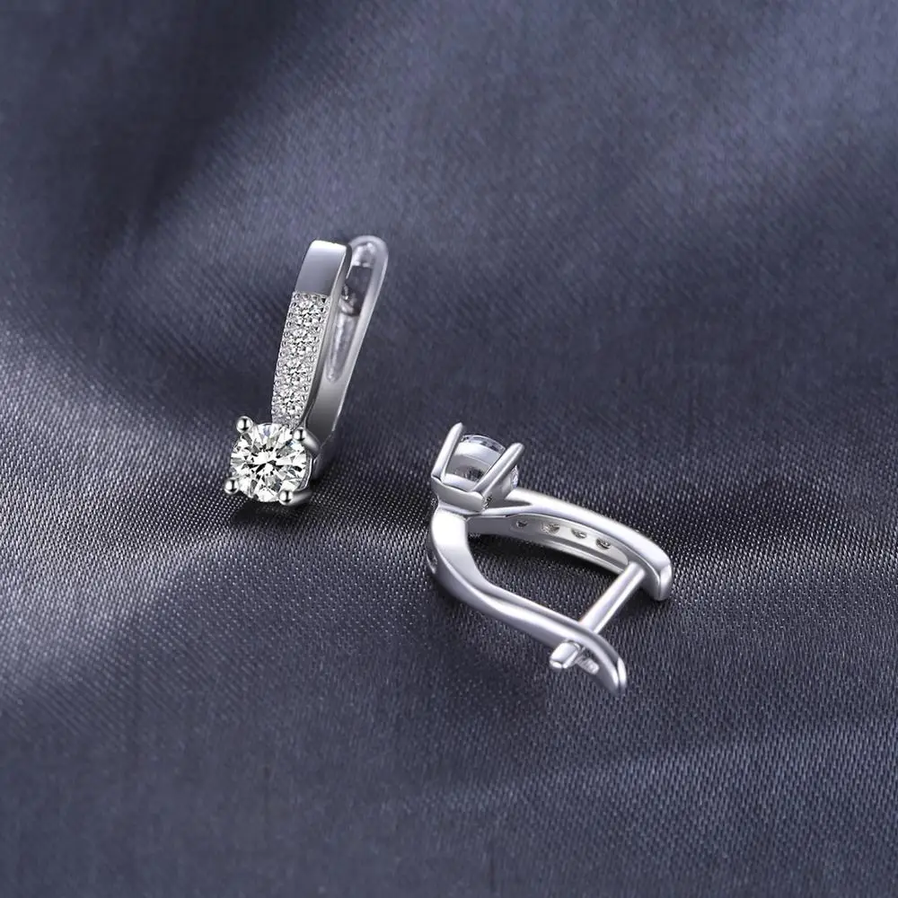 JewelryPalace кубического циркония серьги клипсы 925 стерлингового серебра для женщин в