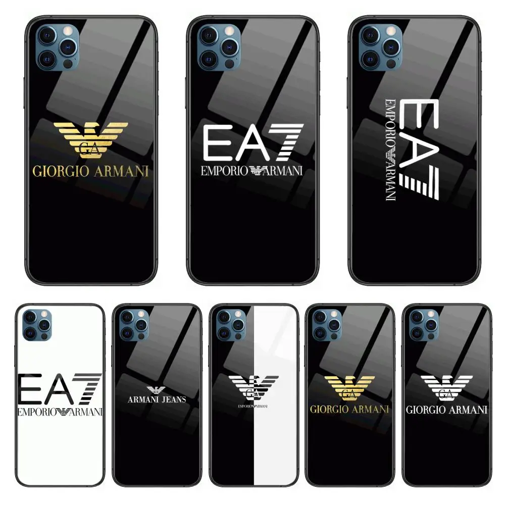 

Italian luxury brand Style Phone Case cover For iphone 12 pro max 11 8 7 6 s XR PLUS X XS SE 2020 mini black cell shell