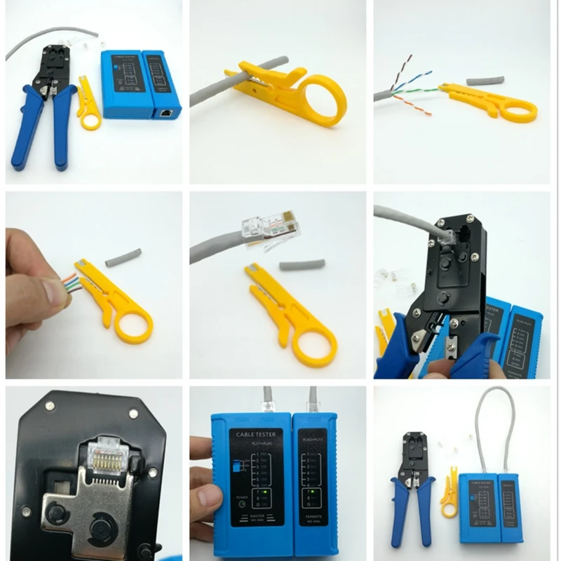 Высококачественные многофункциональные щипцы для кабеля RJ11 RJ45 резак зачистки