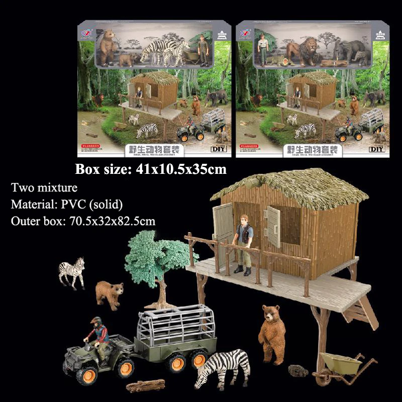 Мини-фигурка зоопарка с животными в мире экшн-фигурка детская игра домашние