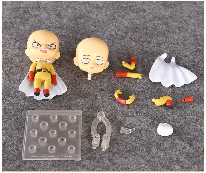 Бесплатная доставка милые 4 &quotNendoroid ONE PUNCH MAN Saitama в штучной упаковке 10 см ПВХ