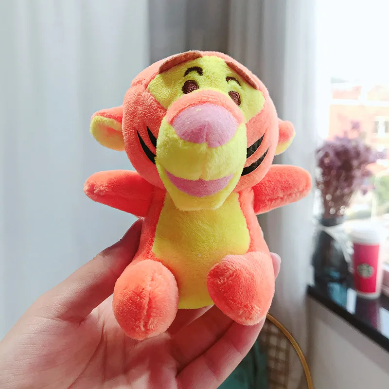 

Disney Winnie the Pooh Bear Plush Dolls Toys Keychain Anime Cute Cartoon Stitch Mike Wazowski Pendant Kids Birthday Gift Keyring