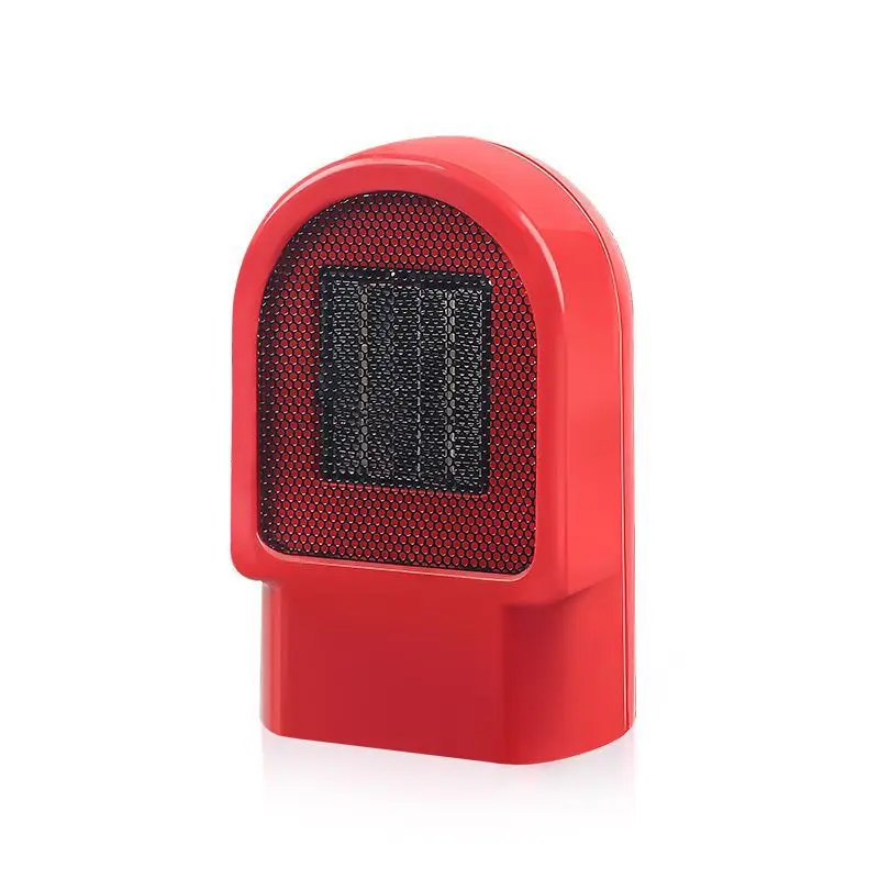 220V Red Электрический воздухонагреватель маленький портативный PTC керамический обогреватель личного пространства для домашнего офиса 500 Вт - Цвет: 220V Red