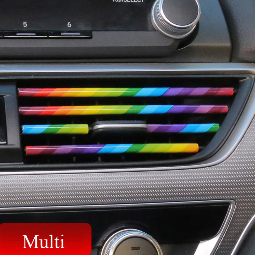 

Car Outlet Decorative Strip Creative Interior U Shape Chrome Multicolor Universal