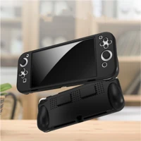 silicone protective case shell for nintend switch oled game consoles grip anti fingerprint skin cover storage cards slot for ns