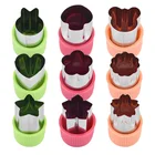 3 шт.компл. новейшие цветы, мультяшная фотоформа из нержавеющей стали, формочка для торта, печенья, инструмент для резки, кухонный инструмент