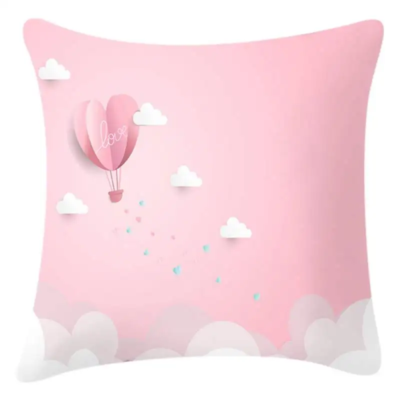 Романтический Чехол-наволочка для подушки розовый минималистский чехол дивана