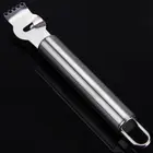 1 шт., терка для цитрусовых, из нержавеющей стали, для фруктов, Peelers, лимонный, оранжевый, Zester, ручки из нержавеющей стали, инструмент для очистки извести, нож