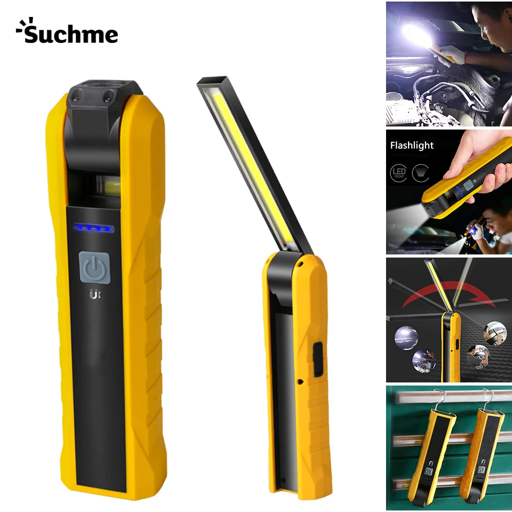 Многофункциональный светодиодный светильник COB для рабочего осмотра фонарик