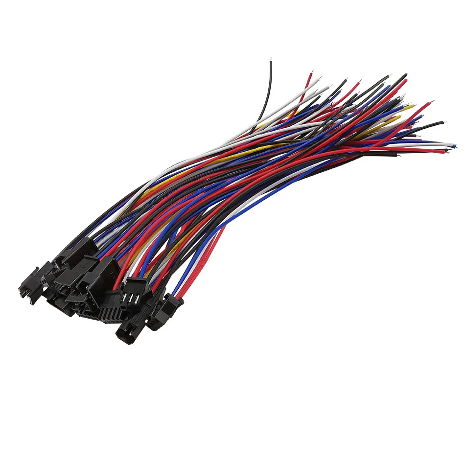 5 пар штекеры JST SM 2/3/4/5/6 женские кабель с отверстием для светодиодной ленты RGB RGBW |