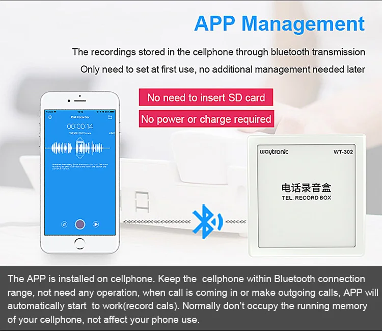 Telephone Call Recorder,record telephone voice without computer,date& time stamp on recorded file,auto get power from line