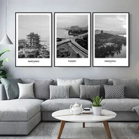 city sign architectural building art canvas painting wall art decoration posters and prints for living room d%c3%a9cor wall painting