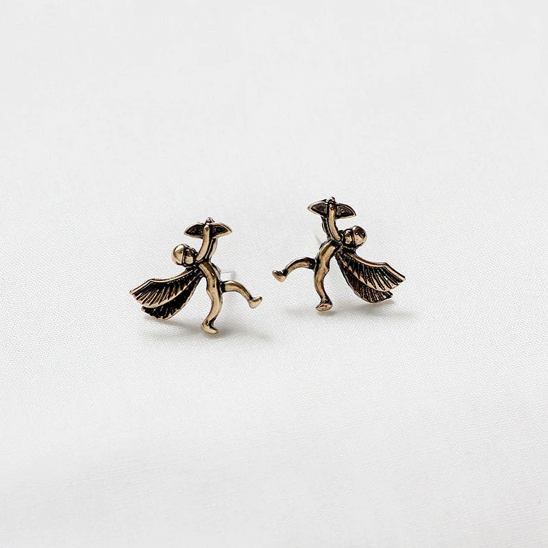 Модные Винтажные серьги с маленьким углом женские золотого цвета 2020 новые летние