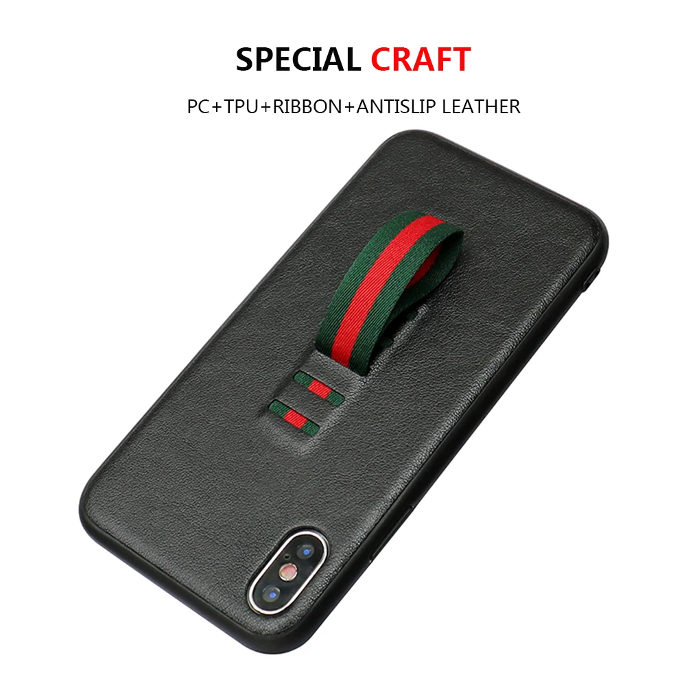 Защитный чехол из ПУ кожи для IPHONE деловая мягкая кольцевая лента специальный