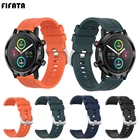 Силиконовый ремешок FIFATA для умных часов Huawei Watch GT GT2, ремешок на запястье для Xiaomi Amazfit GTR2Stratos, аксессуары, браслет